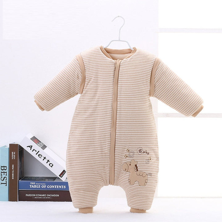 Cartoon Cotton Baby Kickproof Sleeping Bag: The Perfect Sleep Solution for Your Little One